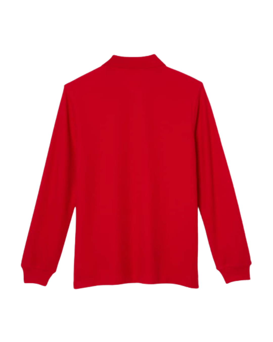 Long Sleeve Piquè Polo Red
