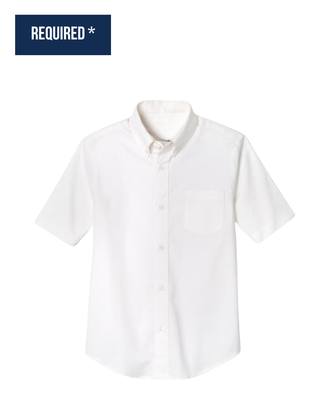 Boys Short Sleeve Oxford Shirt