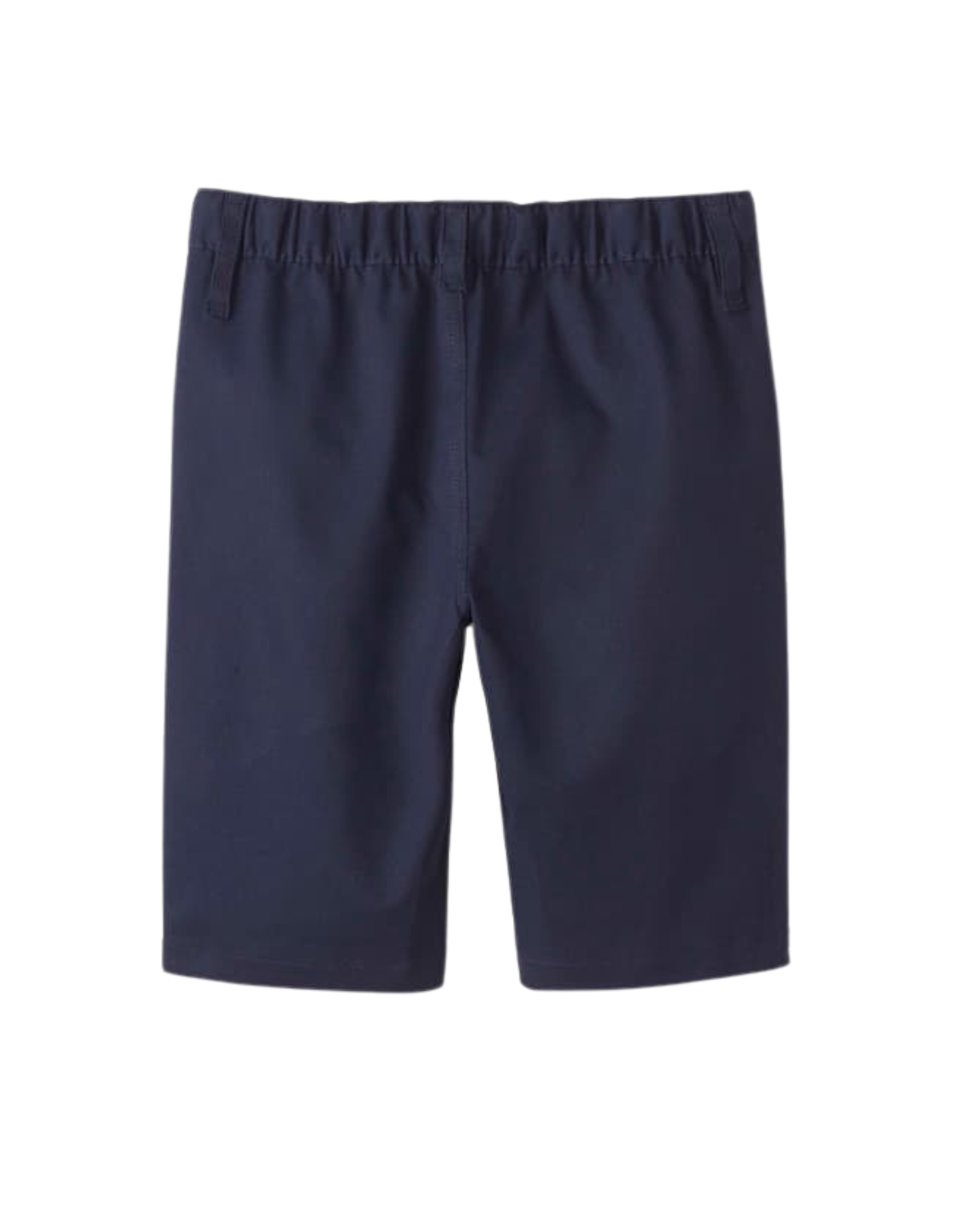 Flat Front Twill Shorts Elasticated Belt